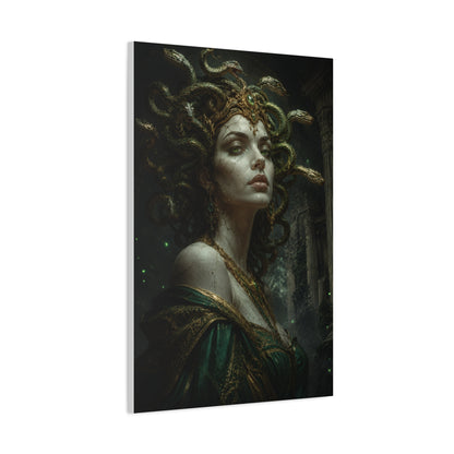 Medusa's Gaze Mythology Canvas Wall Art