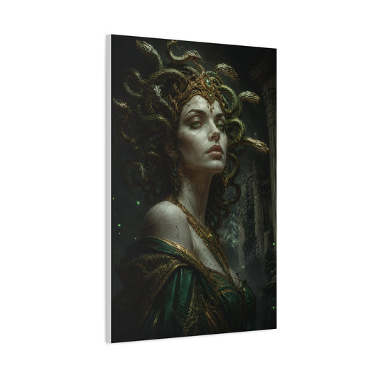 Medusa's Gaze Mythology Canvas Wall Art