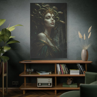 Medusa's Gaze Mythology Canvas Wall Art