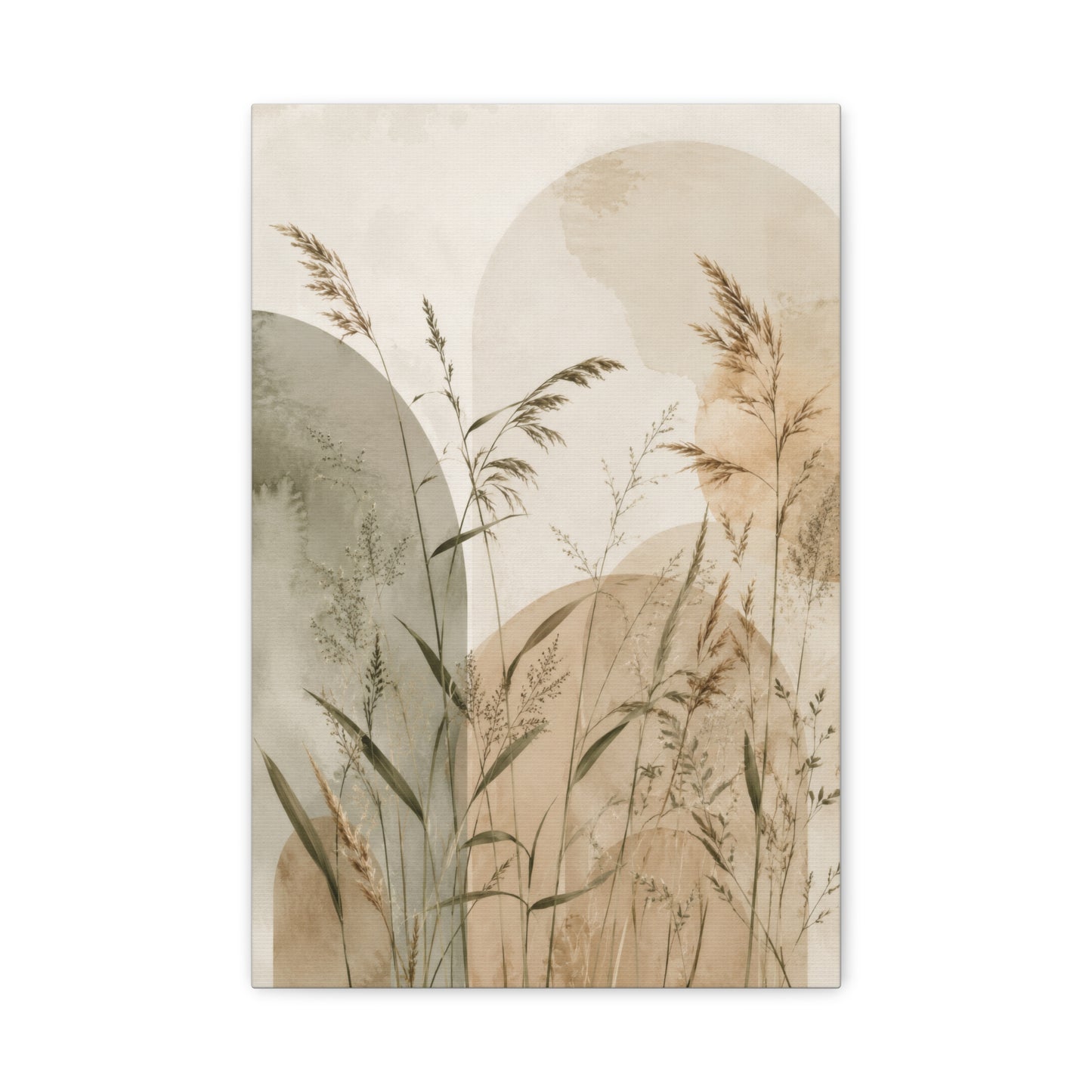 Minimal Botanical Meadow Canvas Wall Art