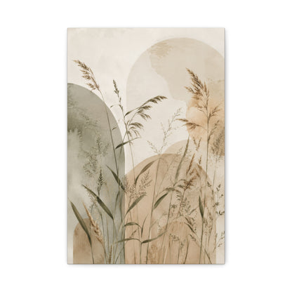 Minimal Botanical Meadow Canvas Wall Art