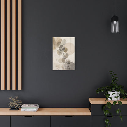 Neutral Botanical Abstract Canvas Wall Art