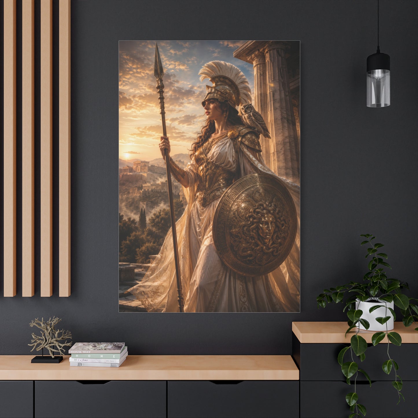 Athena Goddess Canvas Wall Art – Timeless Greek Mythology