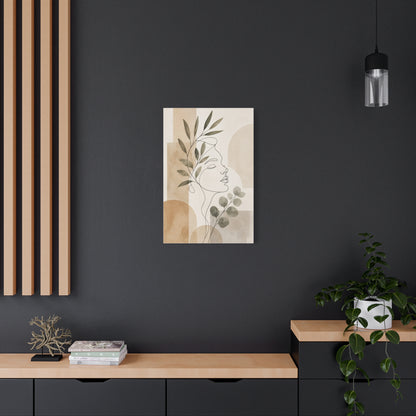 Minimalist Botanical Line Art Canvas Wall Art