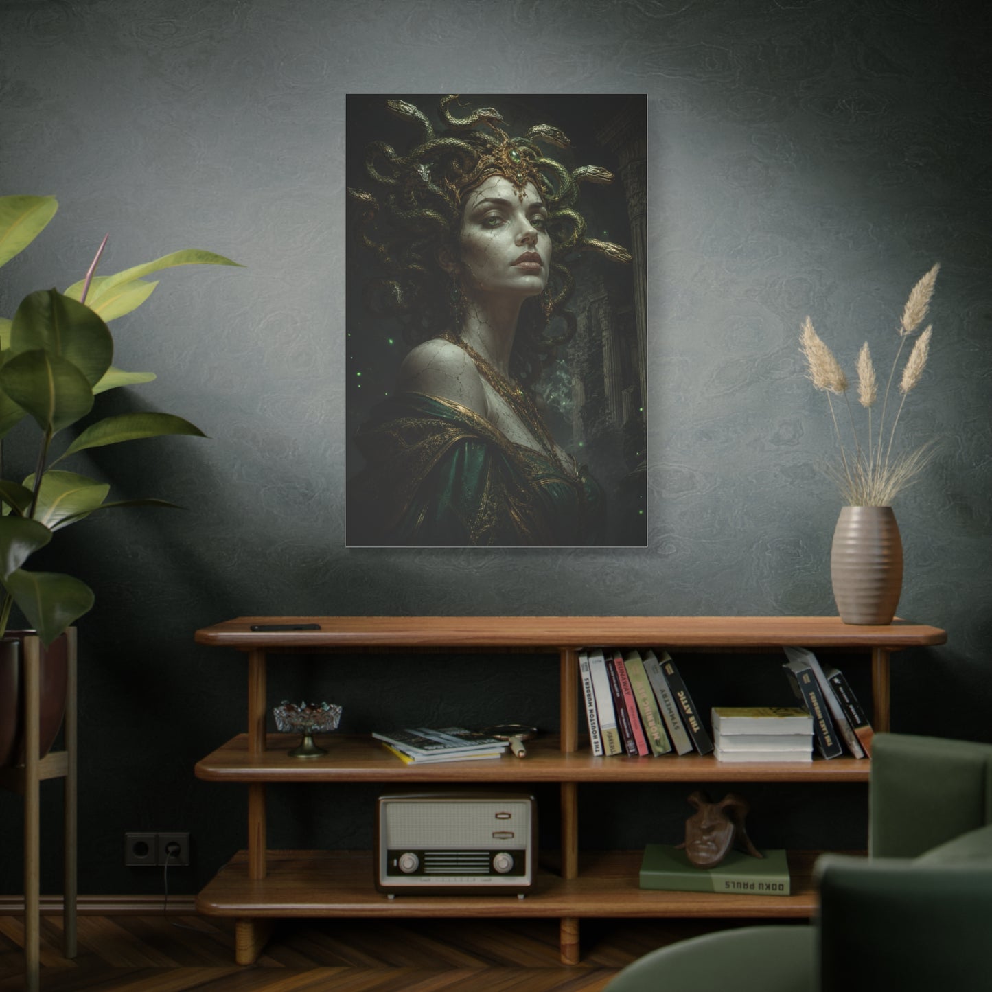Medusa's Gaze Mythology Canvas Wall Art