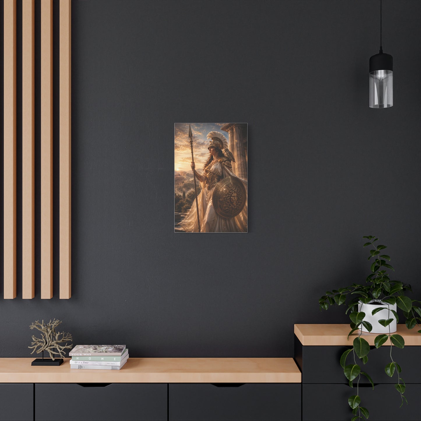 Athena Goddess Canvas Wall Art – Timeless Greek Mythology