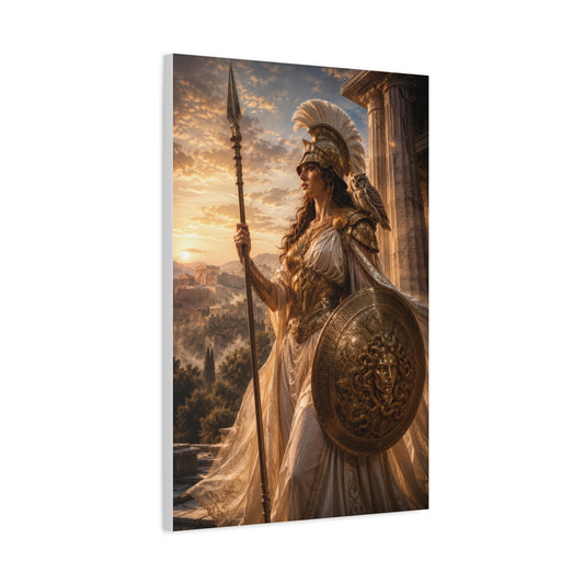 Athena Goddess Canvas Wall Art – Timeless Greek Mythology