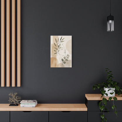 Minimalist Botanical Line Art Canvas Wall Art