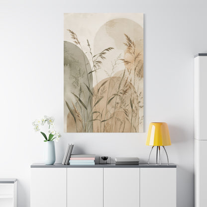 Minimal Botanical Meadow Canvas Wall Art