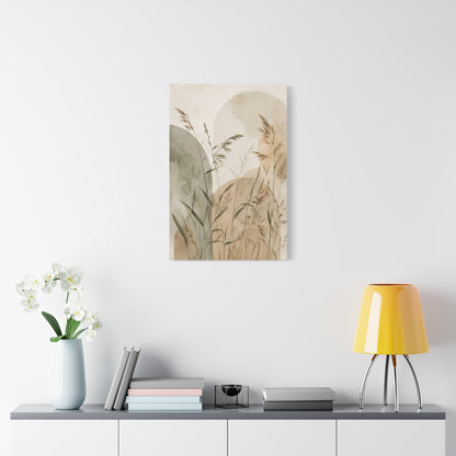 Minimal Botanical Meadow Canvas Wall Art