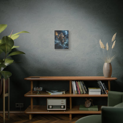 Poseidon Rising Canvas Wall Art – Mythological Ocean Storm