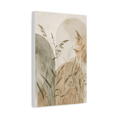 Minimal Botanical Meadow Canvas Wall Art