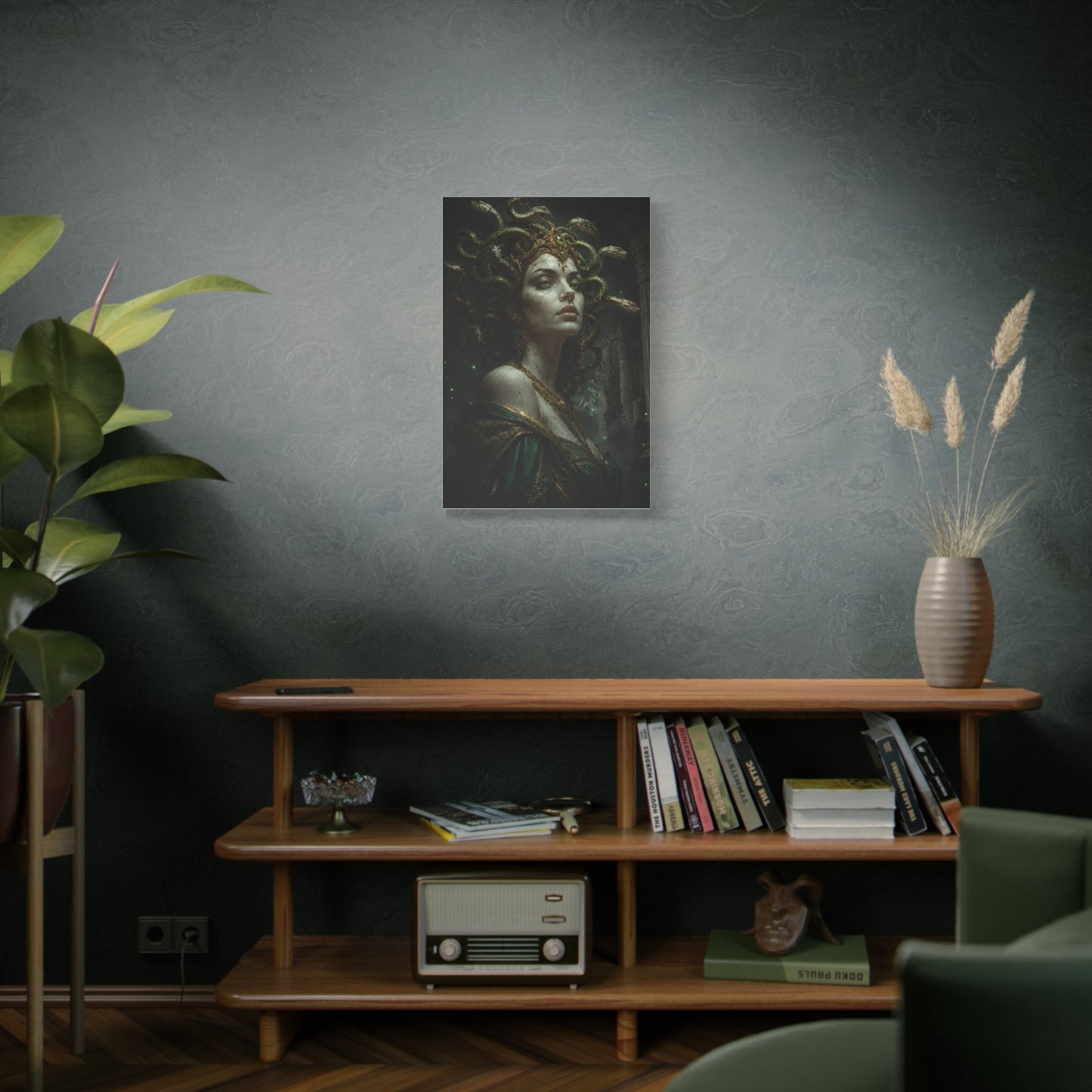 Medusa's Gaze Mythology Canvas Wall Art