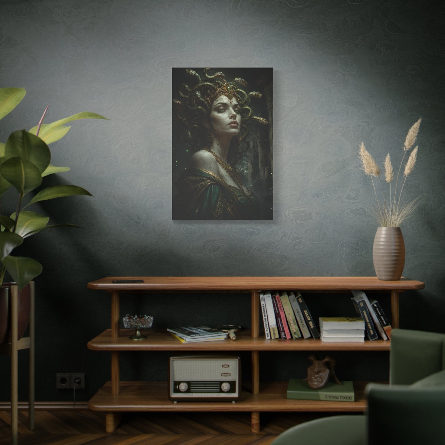 Medusa's Gaze Mythology Canvas Wall Art