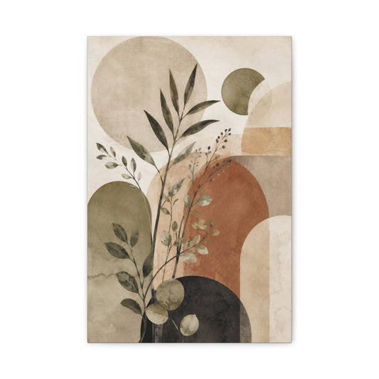 Earthbound Botanicals Abstract Canvas Wall Art