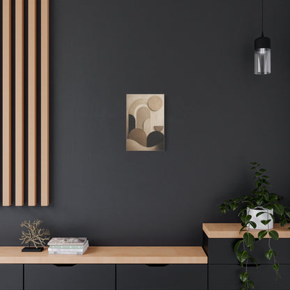 Neutral Geometric Abstract Canvas Wall Art