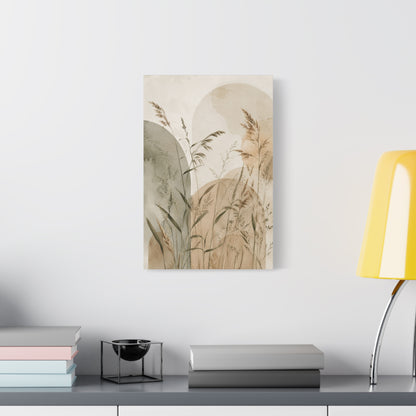 Minimal Botanical Meadow Canvas Wall Art